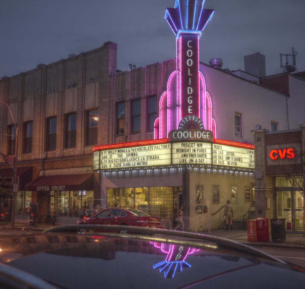 Coolidge Corner Theater at night | Playing with HDR. Six-sho… | Flickr