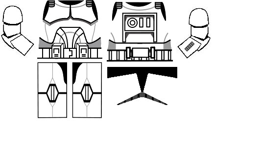 Phase II CW Clone Trooper Decal The basic template is Dena… Flickr