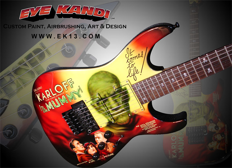 Mummy Guitar Replica - Kirk Hammett - Custom Painted & Air… | Flickr