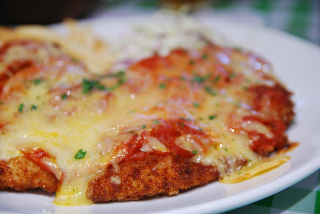 Chicken Parmigiana - close-up - The Lounge AUD19 | At The Lo… | Flickr