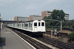 London Transport . R stock . Barking Station . July-1975 .