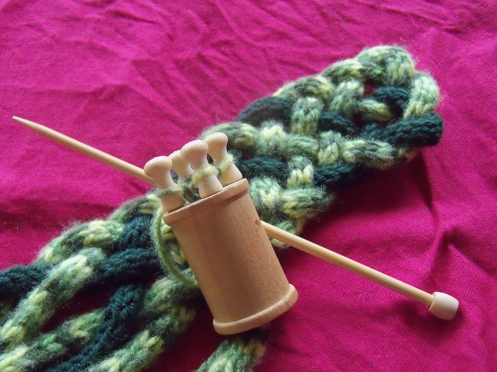 Spool Knitting I first heard about spool knitting
