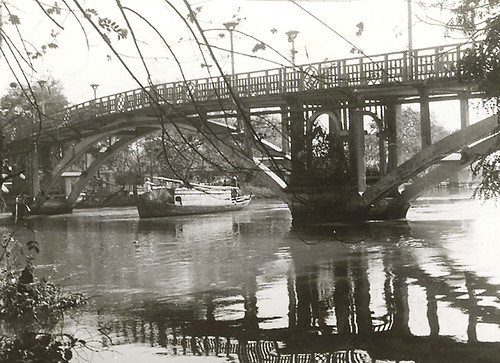 Saïgon 1947 - Passerelle sur l'arroyo de l'Avalanche
