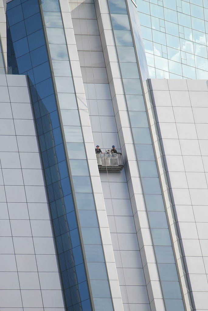 Workers on the Ryugyong Hotel Pyongyang North Korea | Flickr