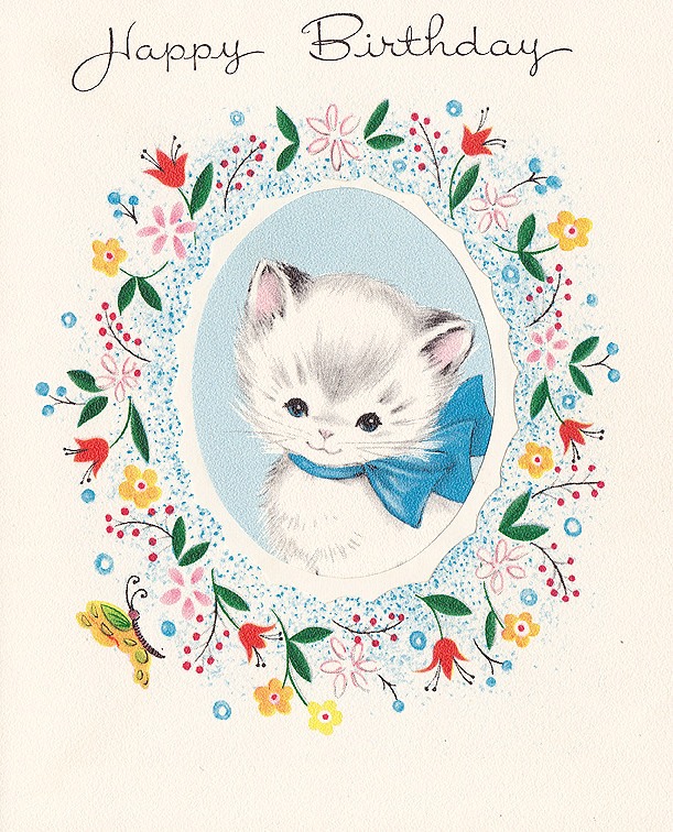 vintage kitten clipart - photo #13