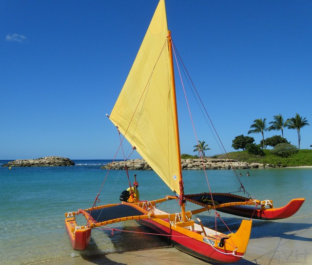 Outrigger Sailing Canoe - Hawaiian Ocean Adventures 