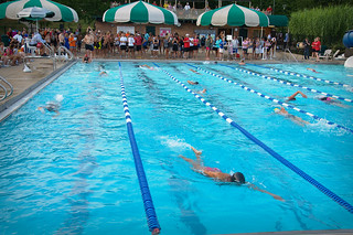 Swimmers competing in the Alligator Creek Triathlon | Flickr