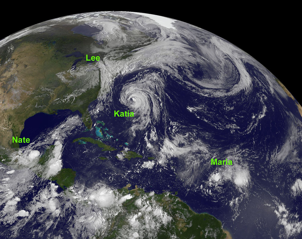NASA Sees 4 Tropical Cyclones in the Atlantic Today [label… | Flickr