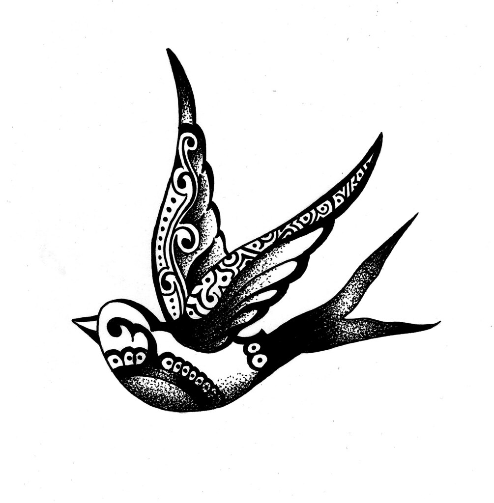 Swallow Bird Tattoo Drawings