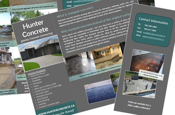 Hunter Concrete - Brochure | Designed a four-fold brochure t… | Flickr