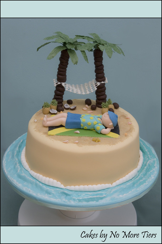 Desert island/Jamaica themed cake | "Desert island" themed