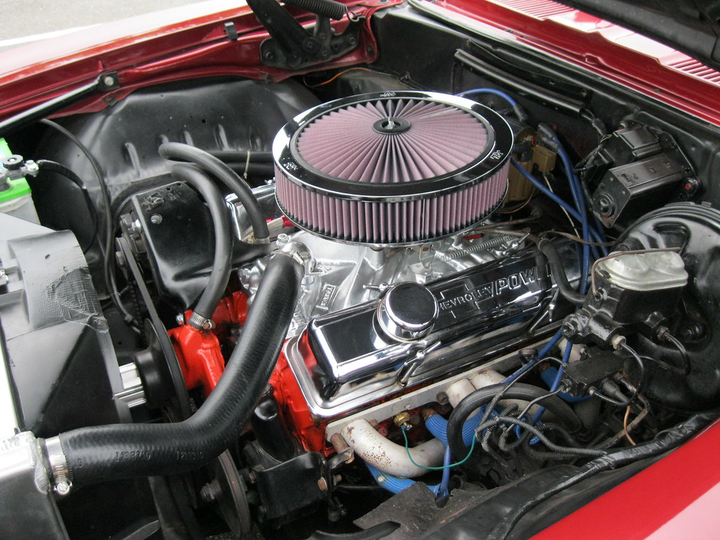 The engine of a 1969 Camaro SS. | DrivingtheNortheast | Flickr 79 mg midget wiring diagram 