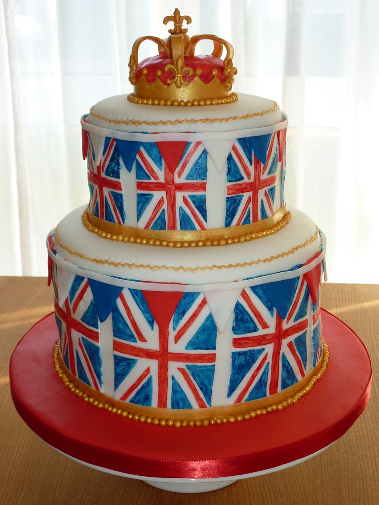 Union Jack Birthday Cake for a British themed party Flickr