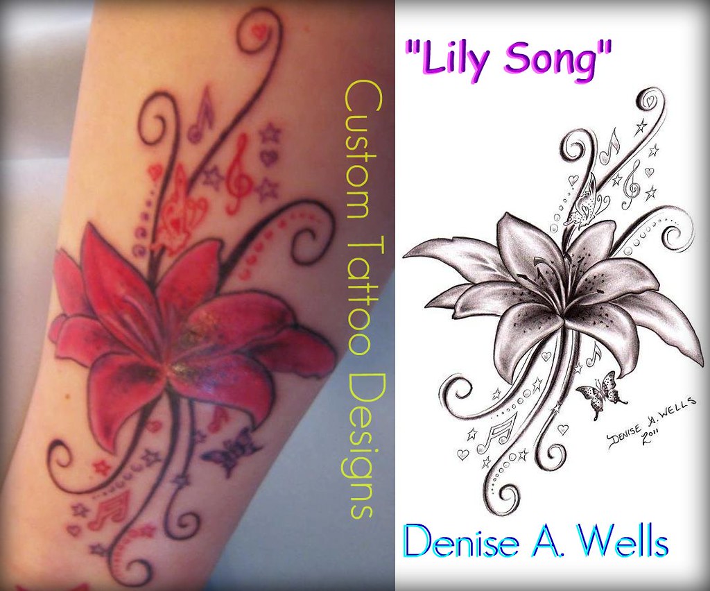 Lily Music Tattoos