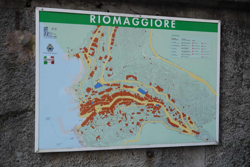 tourist map of riomaggiore