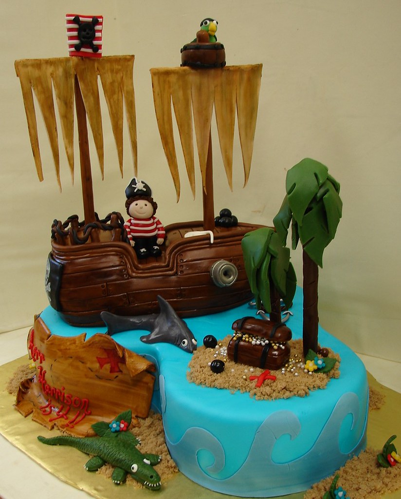 Arrr Pirates Birthday Cake By Jmc Custom Cakes Arrr Pirates Birthday Cake By Jmc Custom Cakes