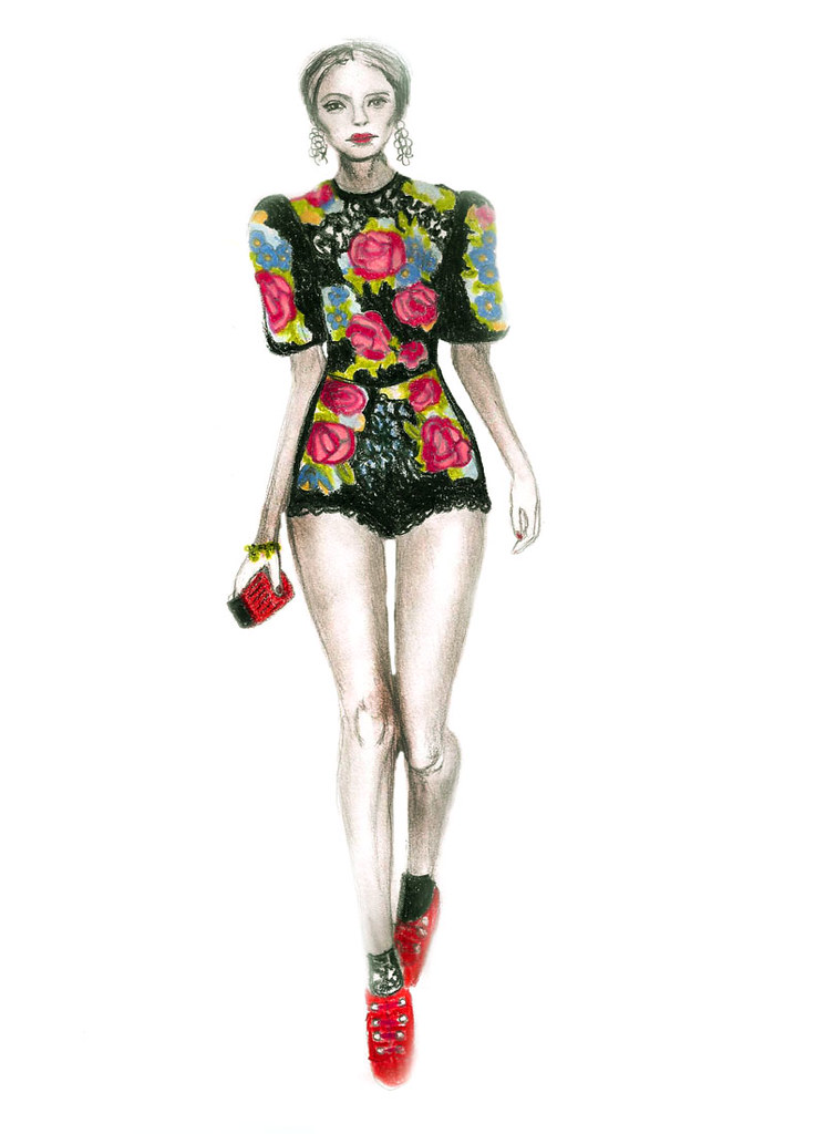 Dolce & Gabbana Illustration thecricsdarling.com | Colored p… | Flickr