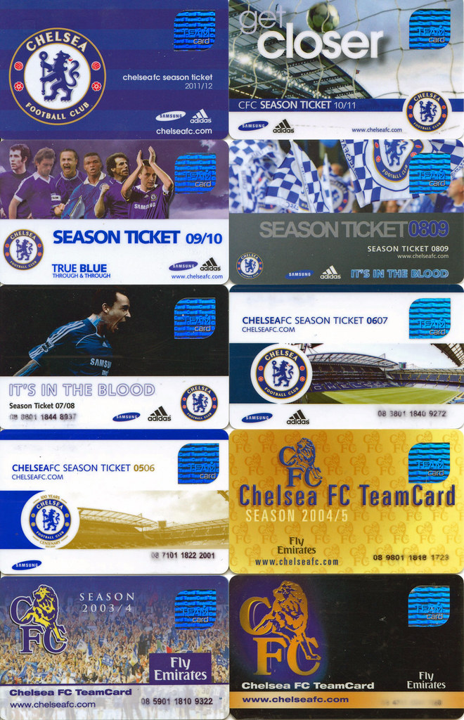 Chelsea Football Club season tickets 2002-2012 | Prior to th… | Flickr
