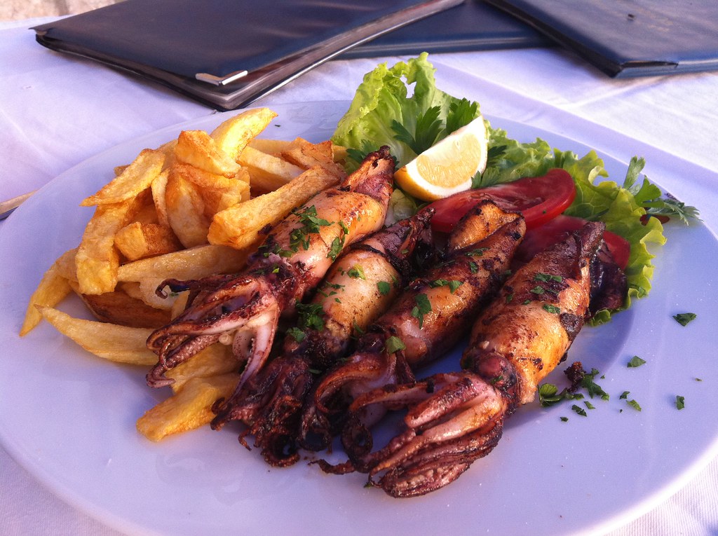 grilled calamari - a fave dish in Croatia | Josephine Dorado | Flickr