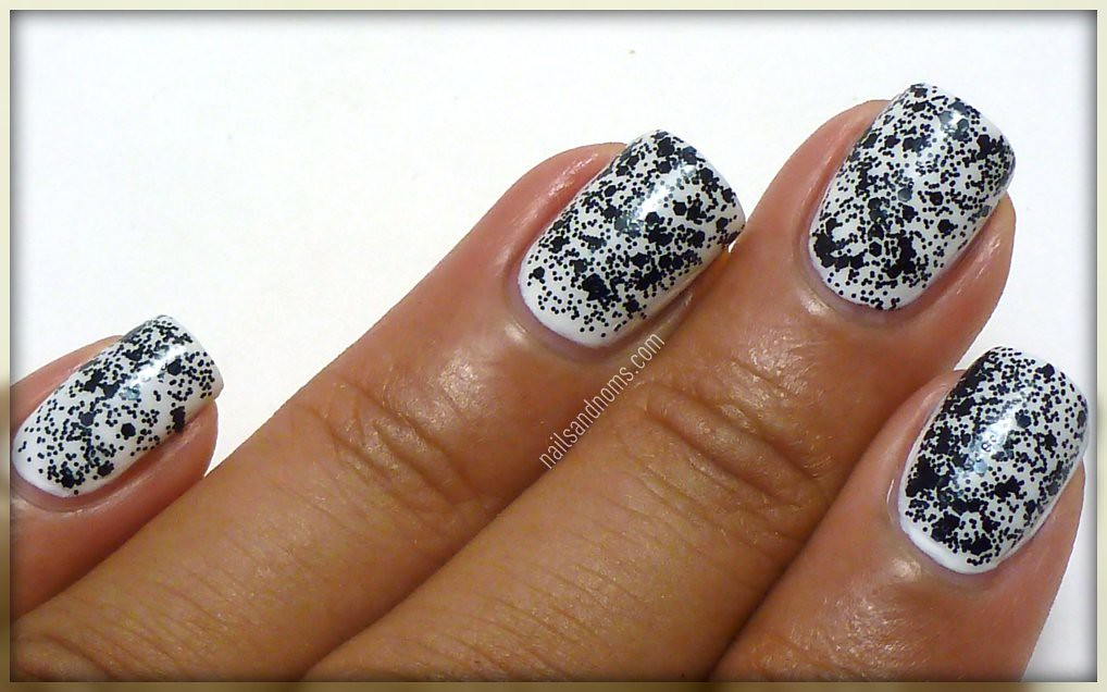 7. Black and White Ombre Nails - wide 7
