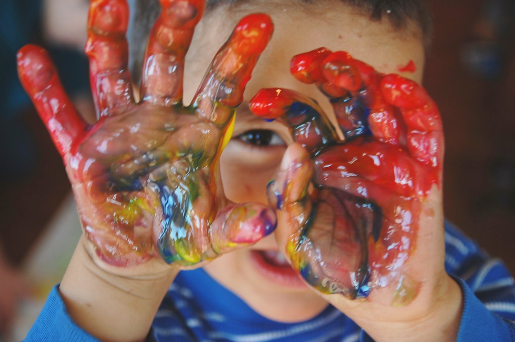 Image result for kid messy paint