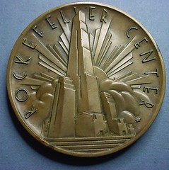 Rockefeller Center medal reverse
