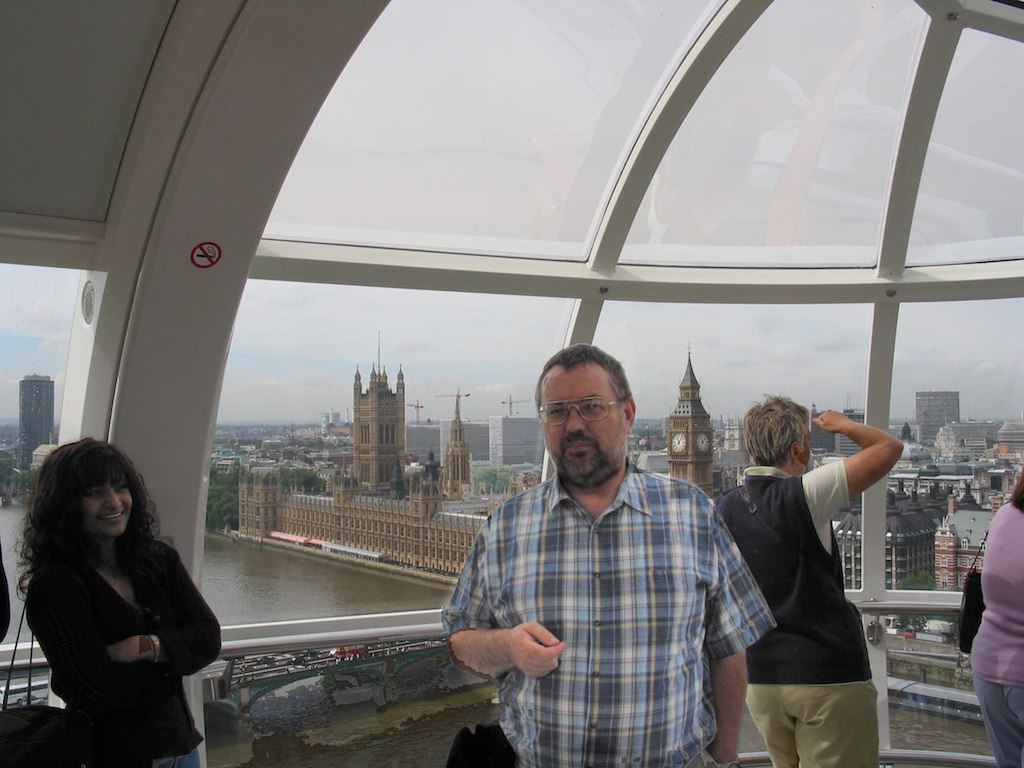 London Eye Interior Of A London Eye Capsule With A View Of
