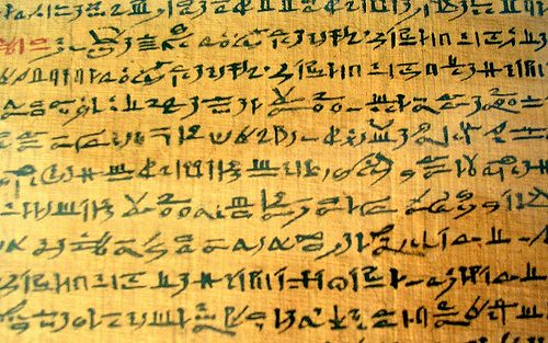 Egyptian writing alphabet hieroglyphic script