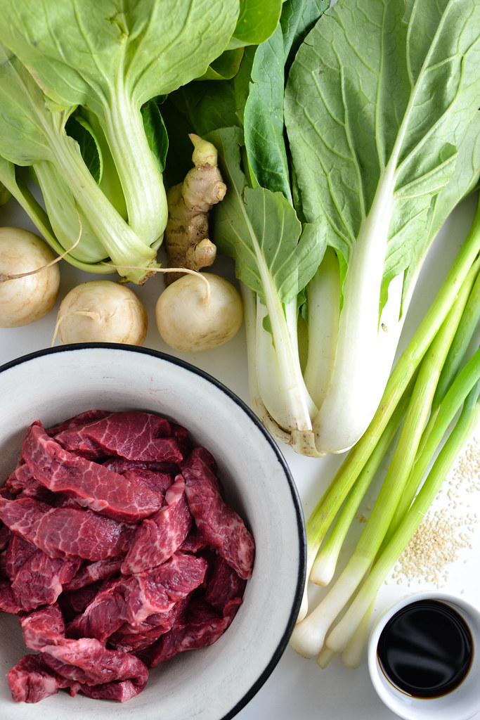 Stir Fried Beef with Bok Choy and Turnips | Things I Made Today