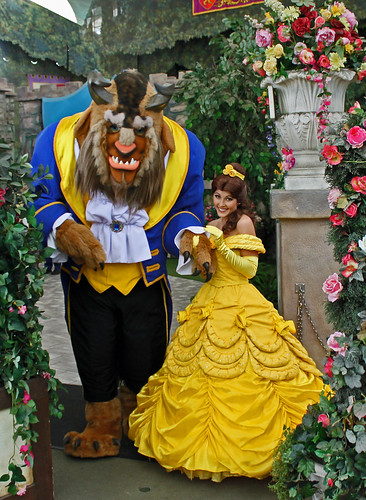 The Beast and Belle say hello to fans before leaving the R… | Flickr