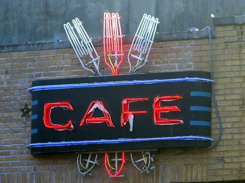 CAFE neon sign