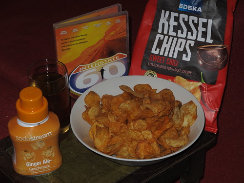 Sweet Chili Kesselchips und Ginger Ale zum Film „Interstate 60“