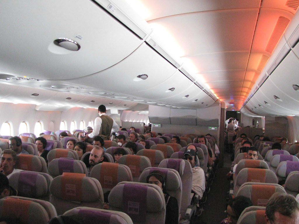 Emirates Airbus A380 Interior Of The Lower Floor 1 Of 4