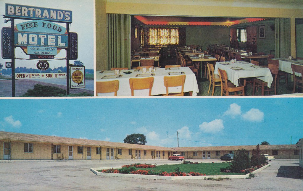 Bertrand's Motel, Restaurant and Cocktail Lounge - Bay City, Michigan