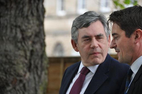 Gordon Brown and Nick Barley