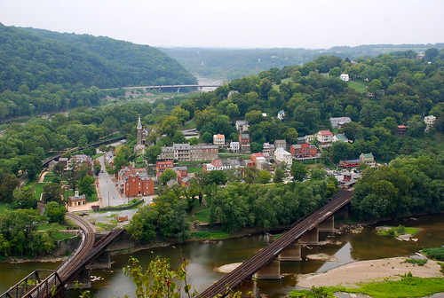 Downtown Harpers Ferry | From Maryland Heights across from H… | Flickr