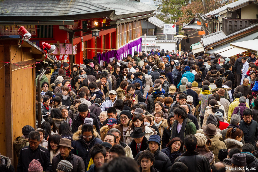 Fushimi Inari a primeros de enero es una locura de gente