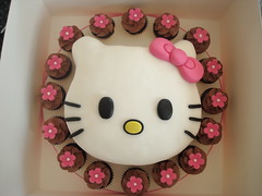 Lily S 1st Birthday Hello Kitty Cake Julie Elliott Flickr