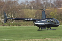 G-CDCV - 2004 build Robinson R44 Raven II, arriving at Barton