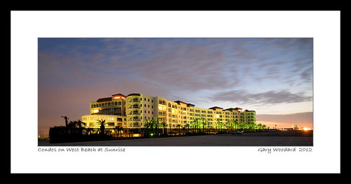 Condos on West Beach at Sunrise