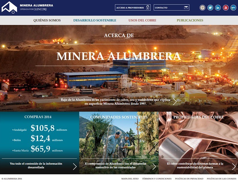 Nuevo Sitio Web Minera Alumbrera