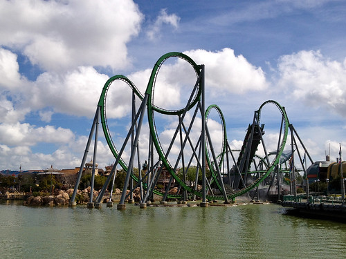 The Incredible Hulk Coaster | Well, before this trip I reall… | Flickr