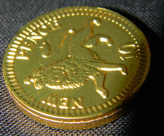 Gold coins chocolate ten two five pence 10th July 2012 17:… | Flickr