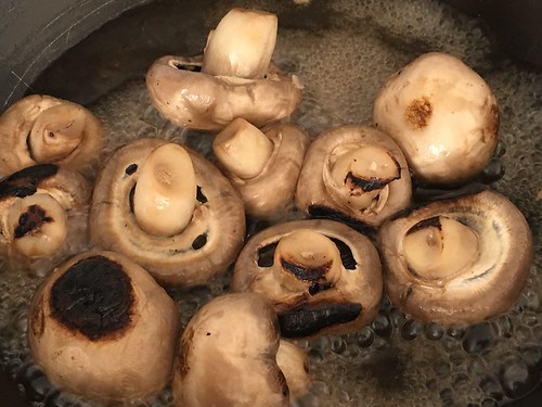 burnt mushrooms