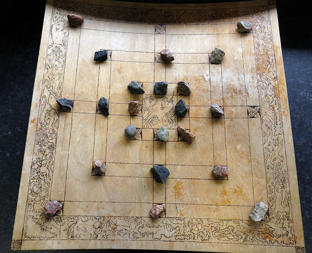 A game in the museum at the medieval castle of Carrickfergus along the Coastal Causeway Route of Ireland, UK