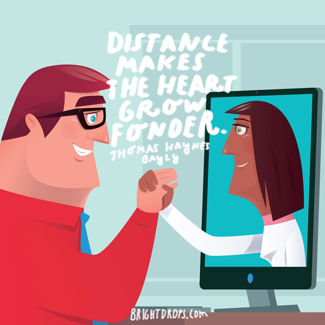 distance makes the heart grow