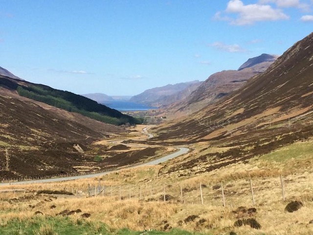 The road to Gairloch in the Scottish Highlands