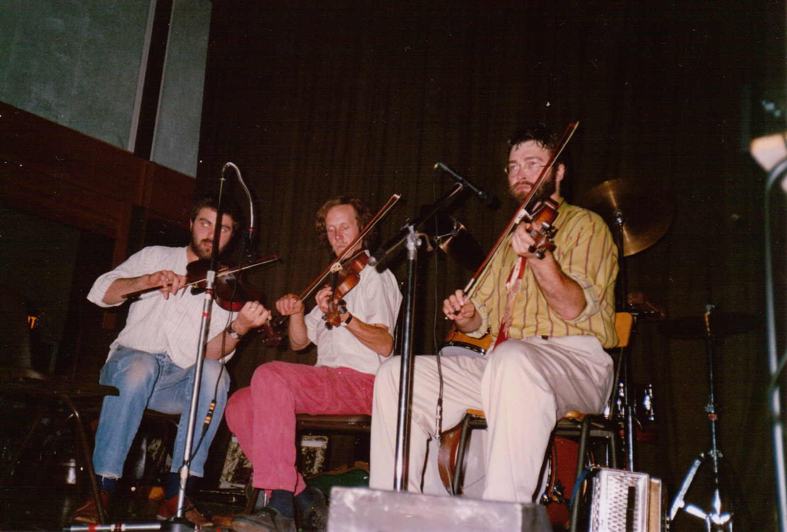 Howard Salt (right) playing at my wedding dance, with Chris Wood and Roger Claridge