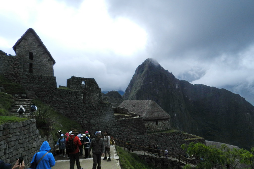 Peru Machu Picchu Terrazas De Cultivo Andenes Casa Del Gua
