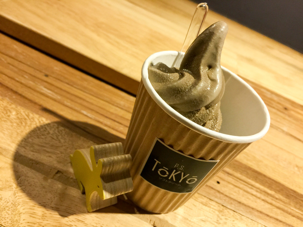 Hojicha Soft Serve at P.S. Tokyo